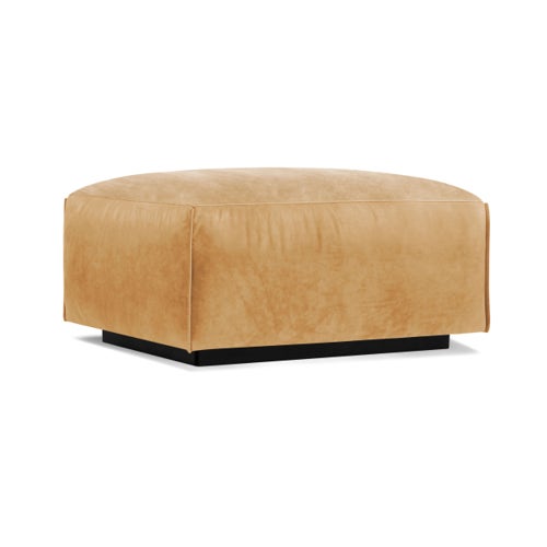 Cleon Leather Ottoman view 2