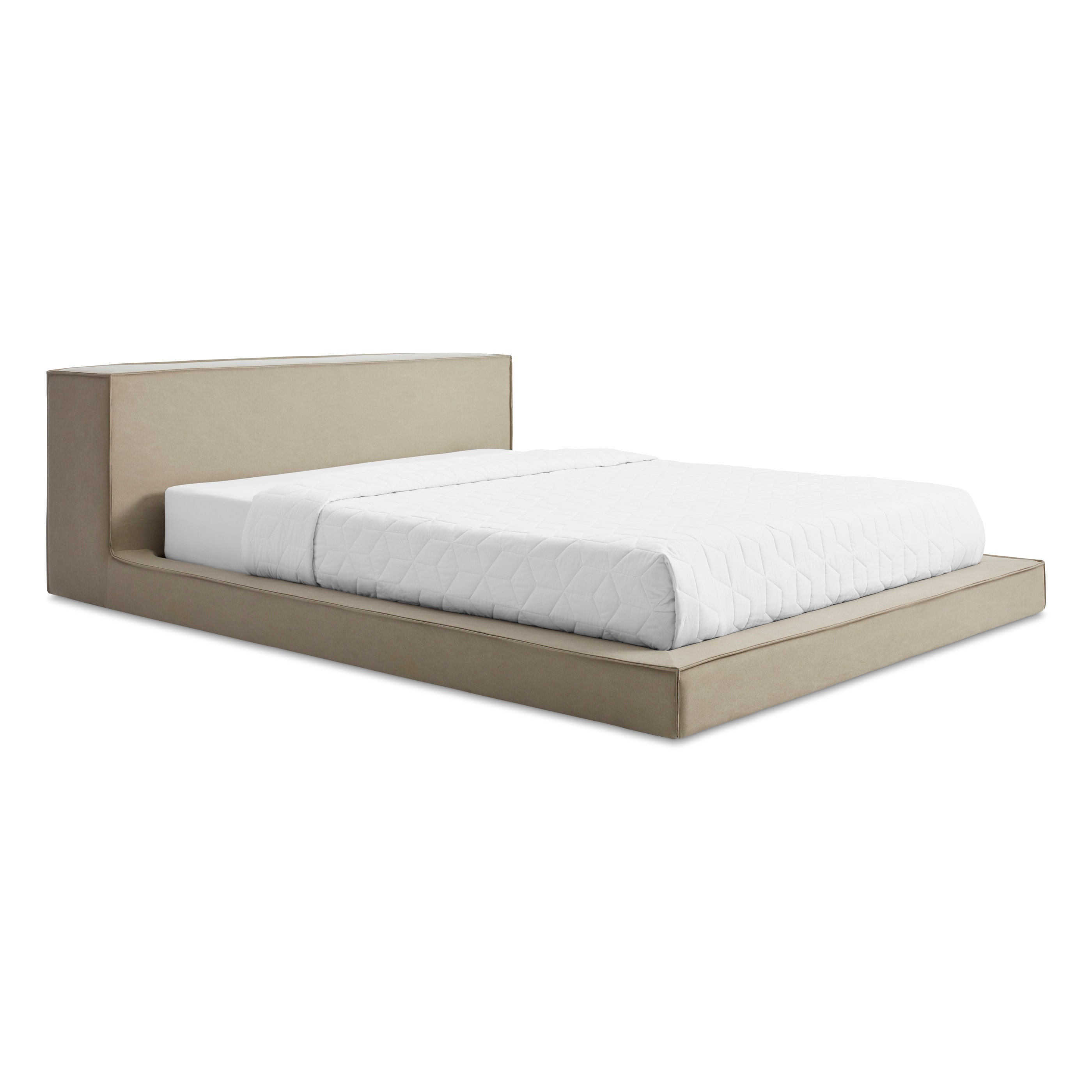 Low profile double shop bed