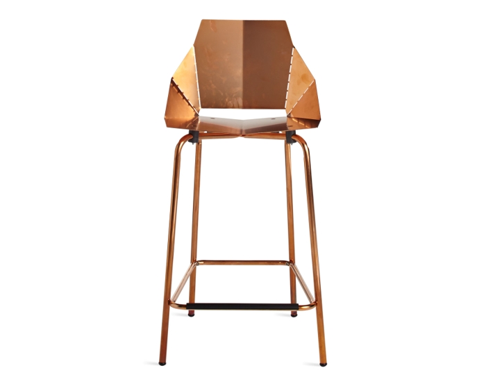 Copper Real Good Counterstool Modern, Blue Copper Bar Stools