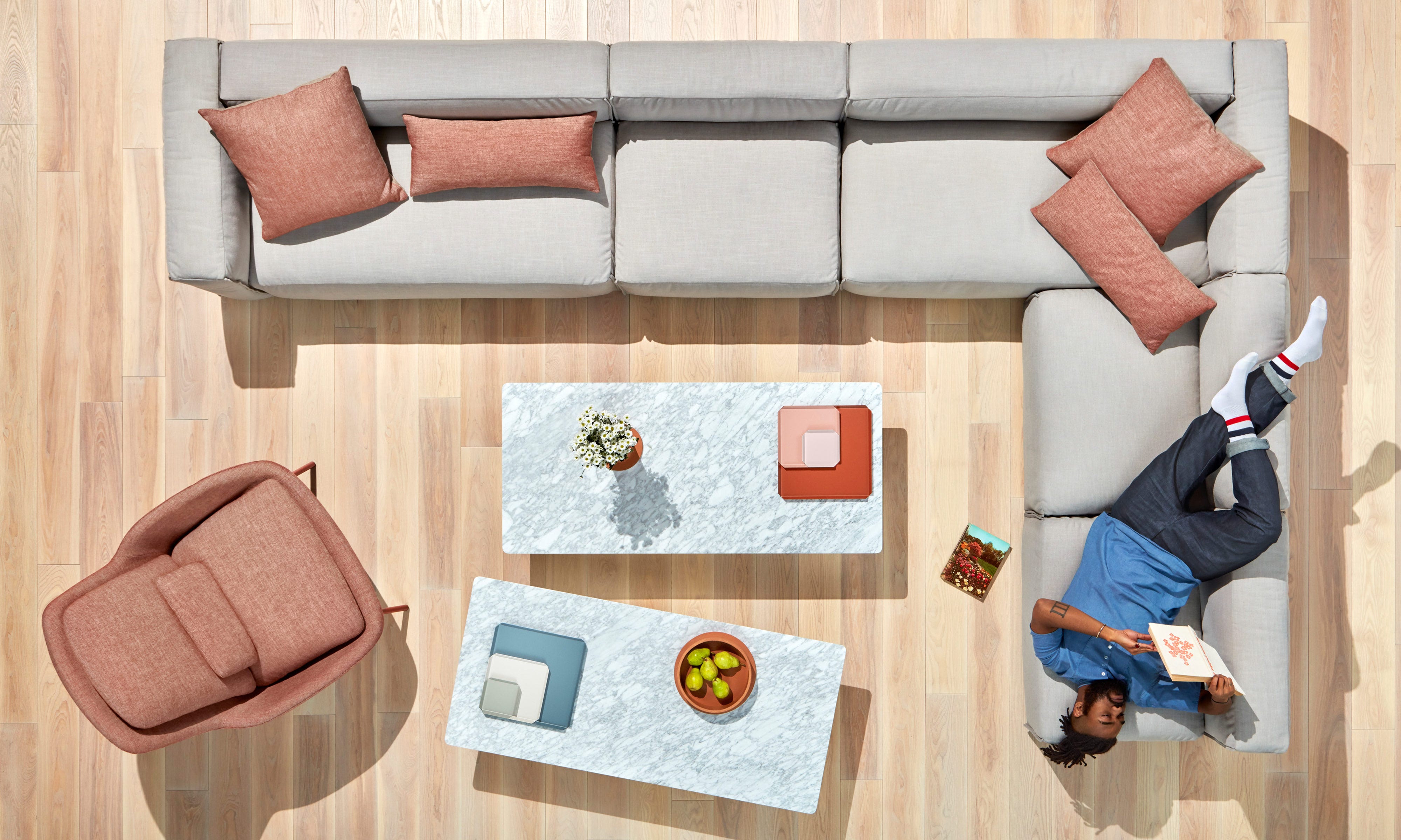 Cleon Medium+ Sectional Sofa 