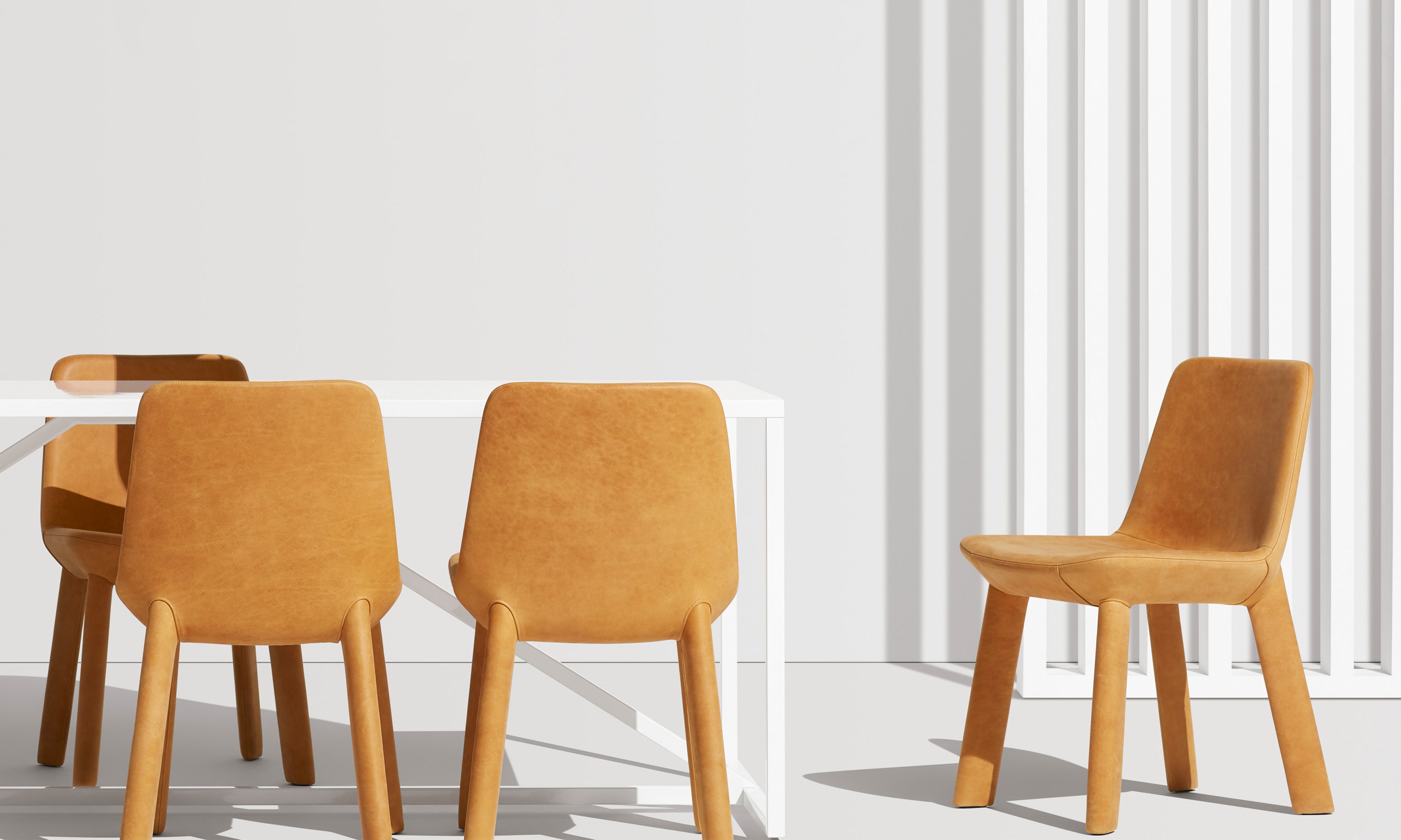 Neat Leather Dining Chair by Blu Dot