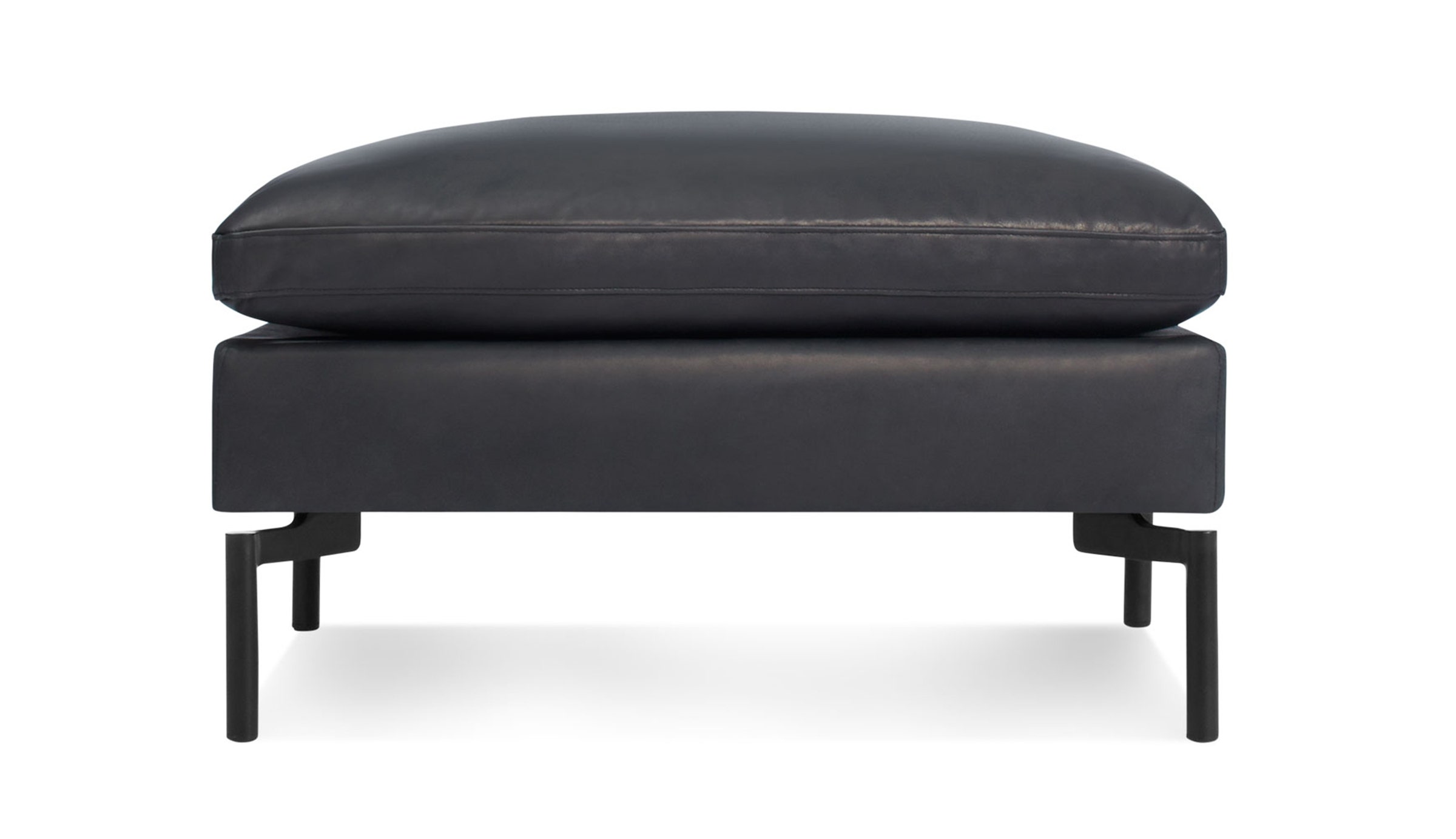 New Standard Leather Ottoman