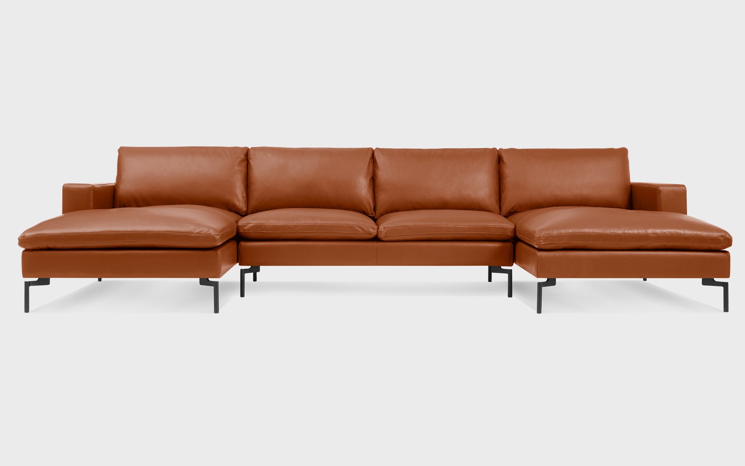 New Standard U-Shaped Leather Sectional Sofa 